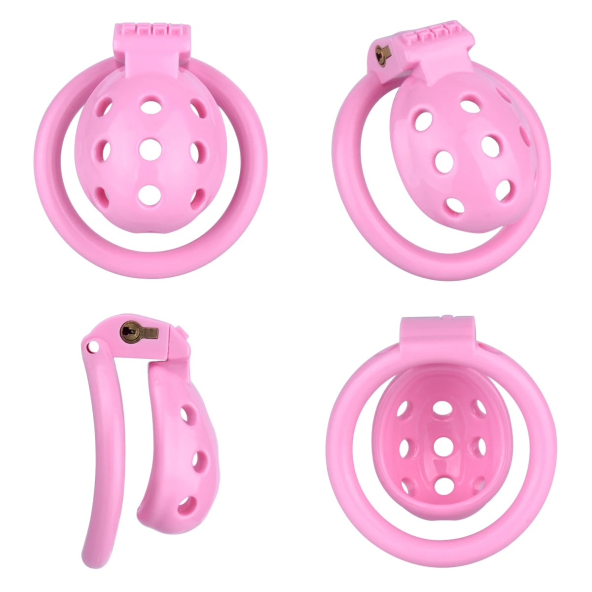 FRRK Gaiola de Castidade Masculina 4 Tamanhos Anel Chastity Cage - Imagem 3