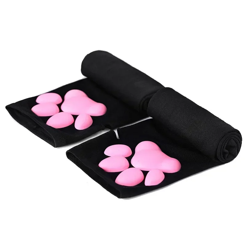 Cute 3D Silicone Pink Cat Claw Paw Pads Soft Fingerless Fluffy Sun Protection Cool Sleeves Cute Gloves Long Tube for Women Cute 3D Silicone Pink Cat Claw Paw Pads Soft Fingerless Fluffy Sun Protection Cool Sleeves Cute Gloves Long Tube for Women