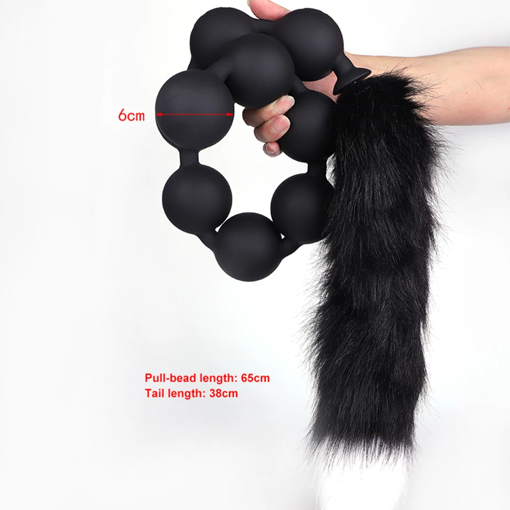 Super Long Huge 9 Ball Anal Beads Vaginal Anus Expansion Silicone ButtPlug Tail Anal Plug Adult Erotic Anal SexToy For Men Women Super Long Huge 9 Ball Anal Beads Vaginal Anus Expansion Silicone ButtPlug Tail Anal Plug Adult Erotic Anal SexToy For Men Women