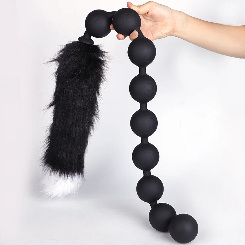 Super Long Huge 9 Ball Anal Beads Vaginal Anus Expansion Silicone ButtPlug Tail Anal Plug Adult Erotic Anal SexToy For Men Women Super Long Huge 9 Ball Anal Beads Vaginal Anus Expansion Silicone ButtPlug Tail Anal Plug Adult Erotic Anal SexToy For Men Women