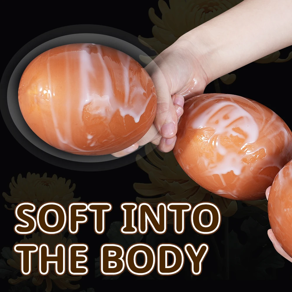 Double Love Huge Anal Beads Plug Gay/Lesbian Dual Use Big Egg Butt Plug Soft Anal Ball Dildos Bdsm Prostate Massage Sex Shop Toy - Imagem 3