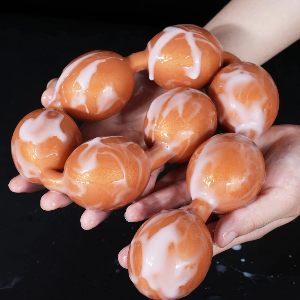 Double Love Huge Anal Beads Plug Gay/Lesbian Dual Use Big Egg Butt Plug Soft Anal Ball Dildos Bdsm Prostate Massage Sex Shop Toy Double Love Huge Anal Beads Plug Gay/Lesbian Dual Use Big Egg Butt Plug Soft Anal Ball Dildos Bdsm Prostate Massage Sex Shop Toy
