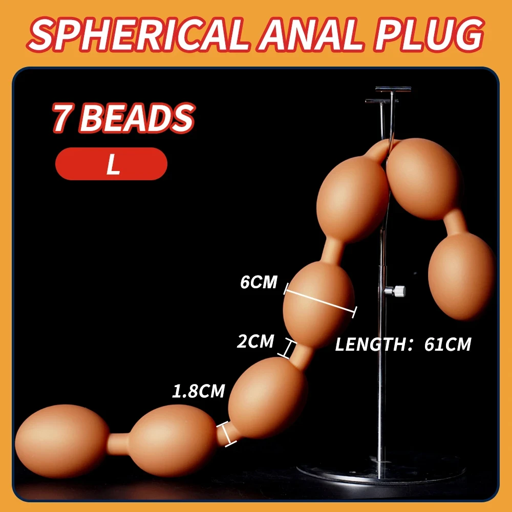 Double Love Huge Anal Beads Plug Gay/Lesbian Dual Use Big Egg Butt Plug Soft Anal Ball Dildos Bdsm Prostate Massage Sex Shop Toy Double Love Huge Anal Beads Plug Gay/Lesbian Dual Use Big Egg Butt Plug Soft Anal Ball Dildos Bdsm Prostate Massage Sex Shop Toy