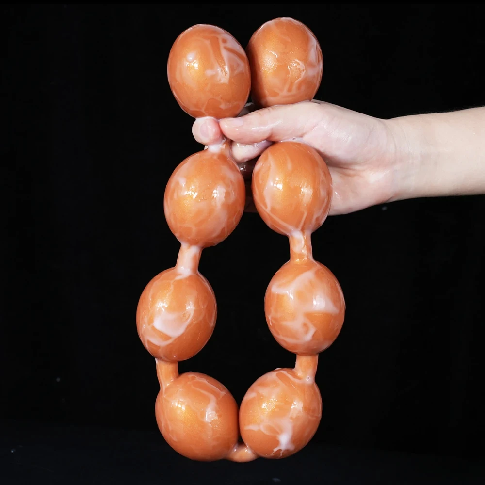 Double Love Huge Anal Beads Plug Gay/Lesbian Dual Use Big Egg Butt Plug Soft Anal Ball Dildos Bdsm Prostate Massage Sex Shop Toy Double Love Huge Anal Beads Plug Gay/Lesbian Dual Use Big Egg Butt Plug Soft Anal Ball Dildos Bdsm Prostate Massage Sex Shop Toy