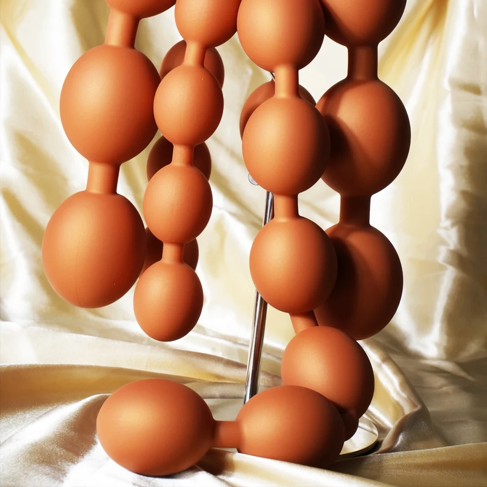 Double Love Huge Anal Beads Plug Gay/Lesbian Dual Use Big Egg Butt Plug Soft Anal Ball Dildos Bdsm Prostate Massage Sex Shop Toy Double Love Huge Anal Beads Plug Gay/Lesbian Dual Use Big Egg Butt Plug Soft Anal Ball Dildos Bdsm Prostate Massage Sex Shop Toy