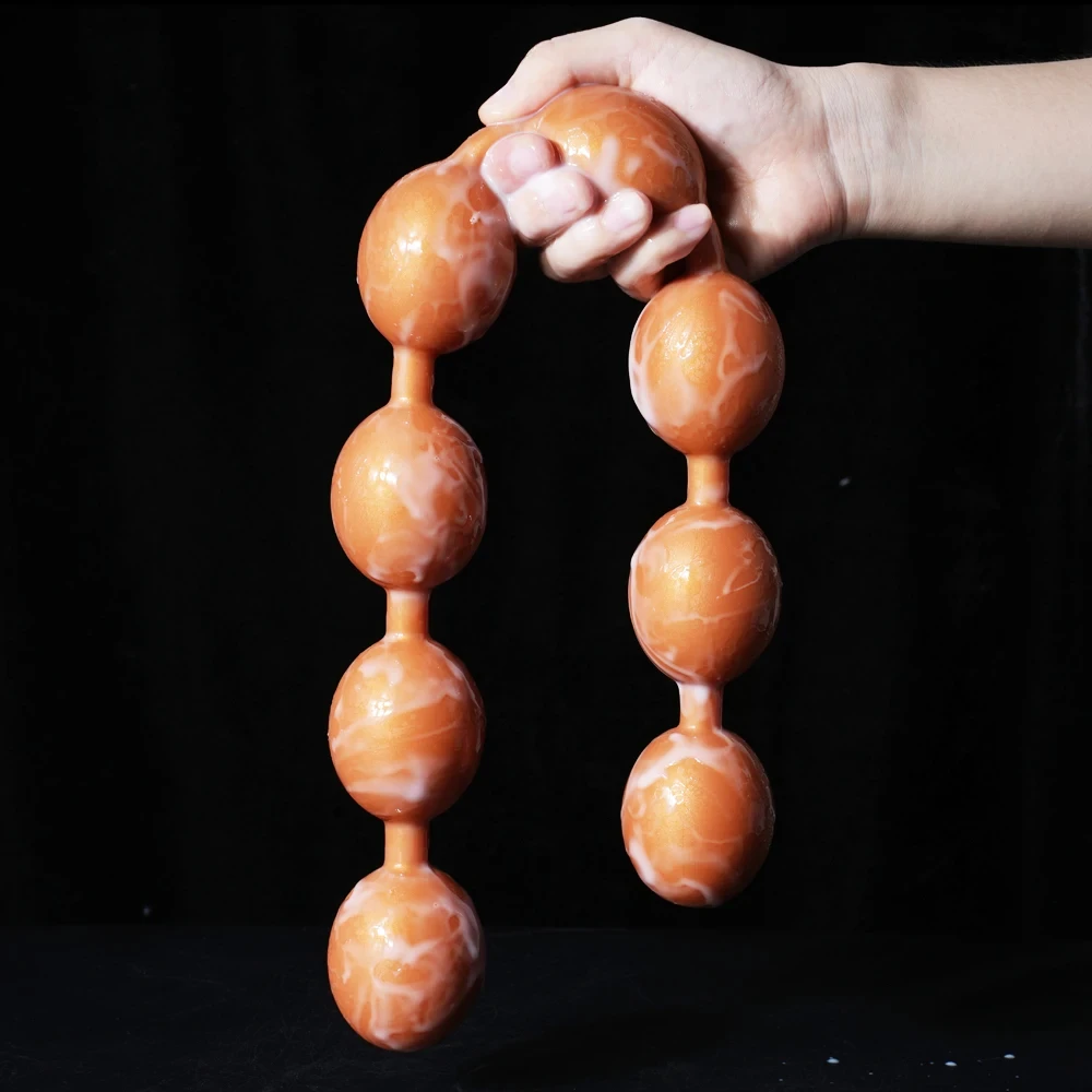 Double Love Huge Anal Beads Plug Gay/Lesbian Dual Use Big Egg Butt Plug Soft Anal Ball Dildos Bdsm Prostate Massage Sex Shop Toy Double Love Huge Anal Beads Plug Gay/Lesbian Dual Use Big Egg Butt Plug Soft Anal Ball Dildos Bdsm Prostate Massage Sex Shop Toy