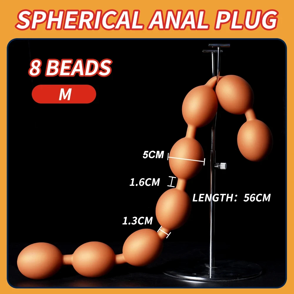 Double Love Huge Anal Beads Plug Gay/Lesbian Dual Use Big Egg Butt Plug Soft Anal Ball Dildos Bdsm Prostate Massage Sex Shop Toy Double Love Huge Anal Beads Plug Gay/Lesbian Dual Use Big Egg Butt Plug Soft Anal Ball Dildos Bdsm Prostate Massage Sex Shop Toy