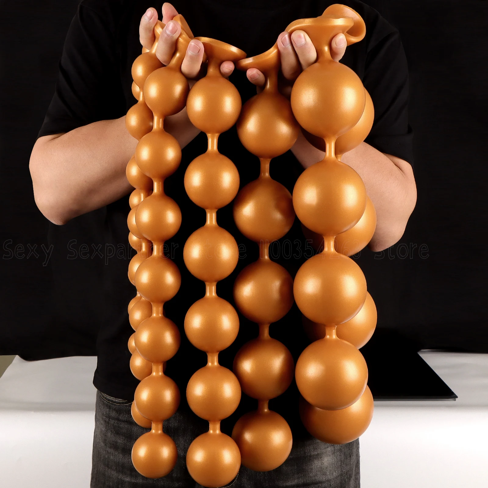 Plug Anal Longo Contas Beads Balls Long Dildo - Imagem 6