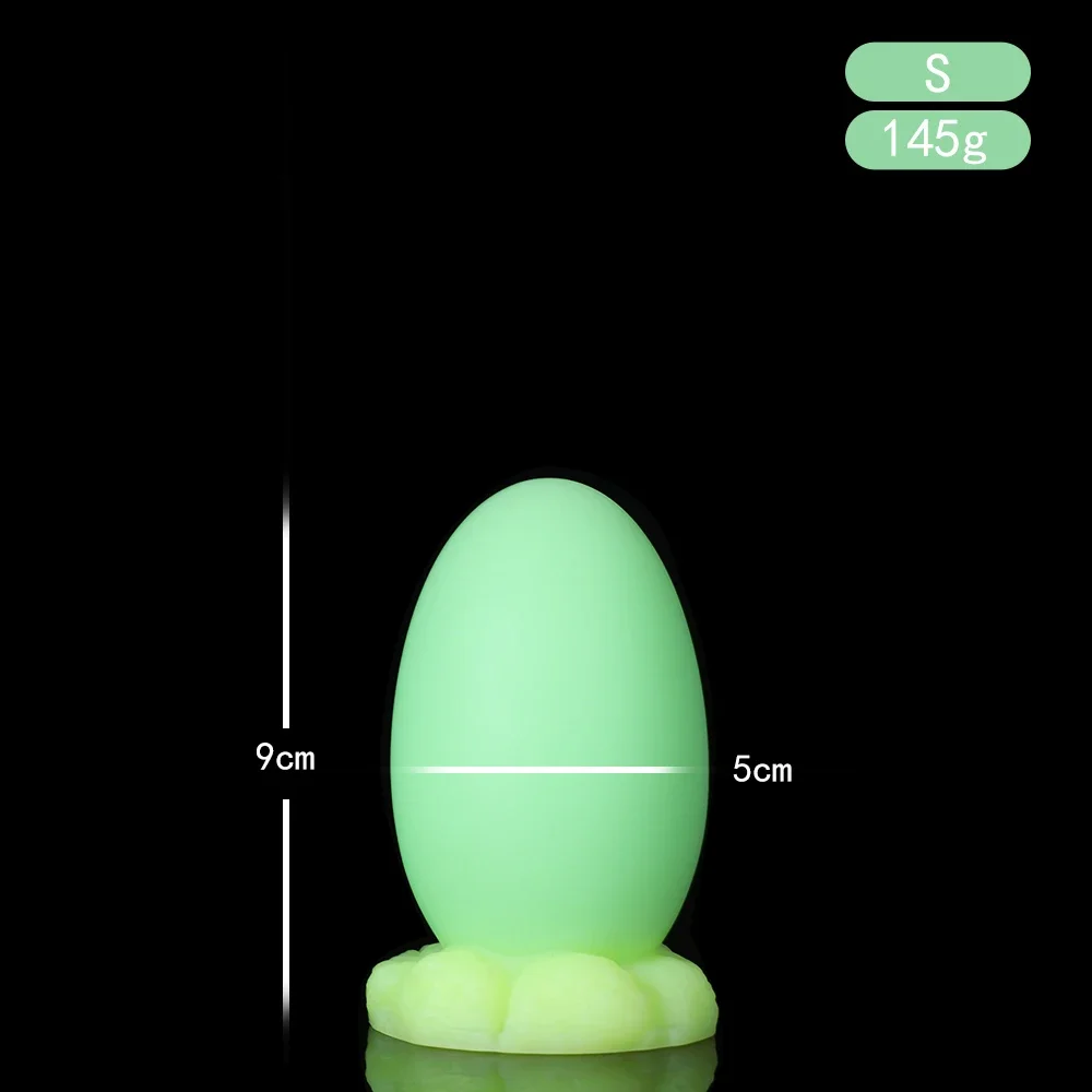 Super big dragon eggs anal plug,Nightglowing anal pull beads,Sex toys for women/men,Soft silicone material,Massage Masturbation