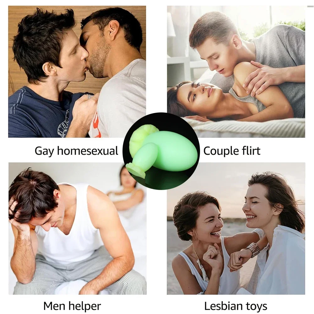 Super big dragon eggs anal plug,Nightglowing anal pull beads,Sex toys for women/men,Soft silicone material,Massage Masturbation