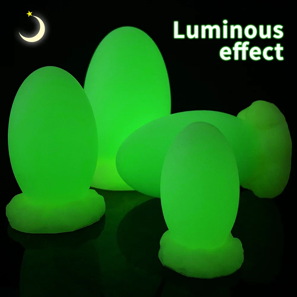 Super big dragon eggs anal plug,Nightglowing anal pull beads,Sex toys for women/men,Soft silicone material,Massage Masturbation