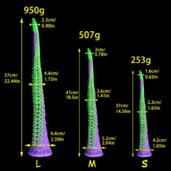 Alternative view of Dildo Super Longo Polvo com Tentáculos Super Long Anal Plug