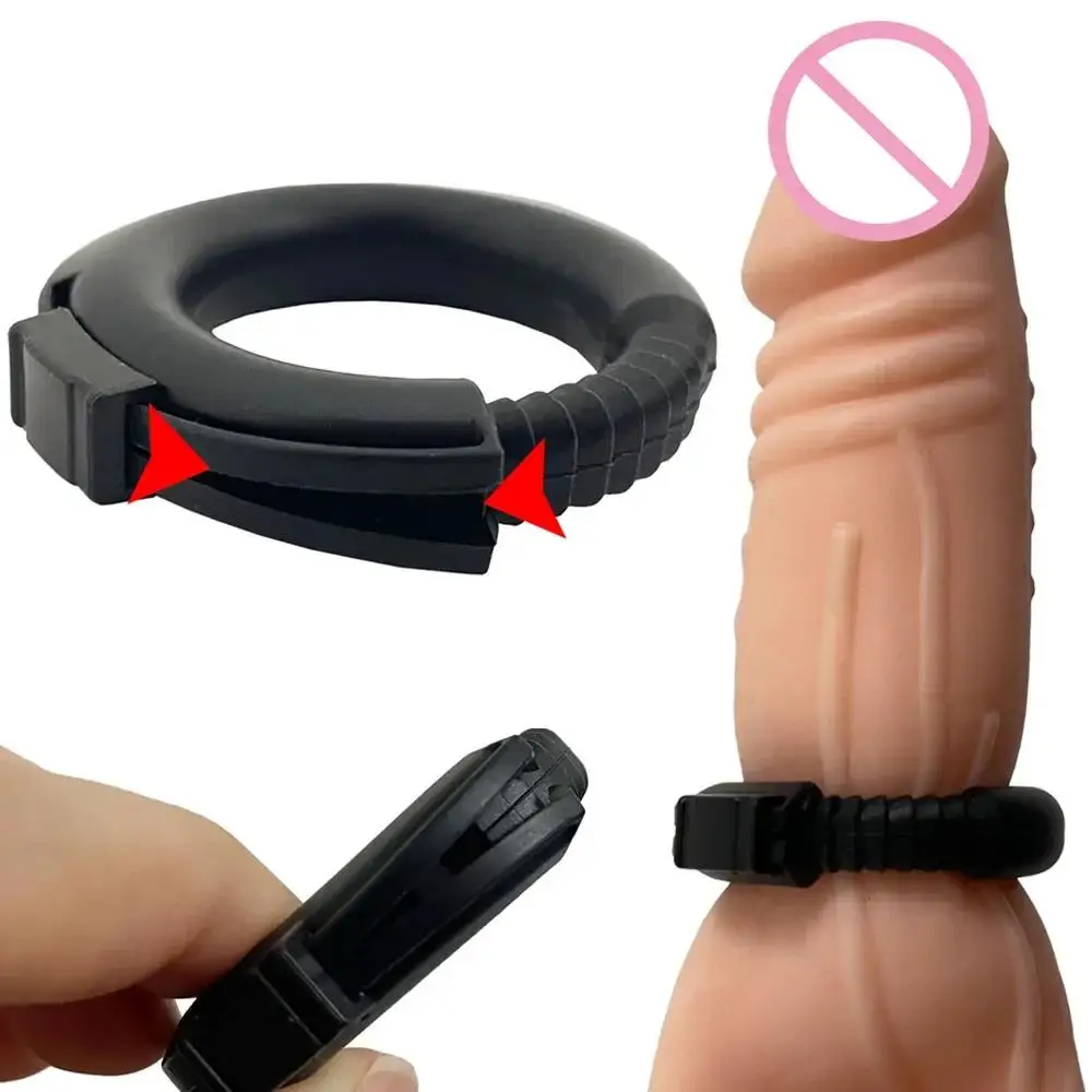 Anel Peniano Ajustável em Silicone Cock Ring - Imagem 3