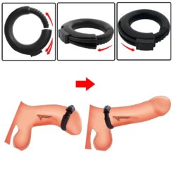 Anel Peniano Ajustável em Silicone Cock Ring