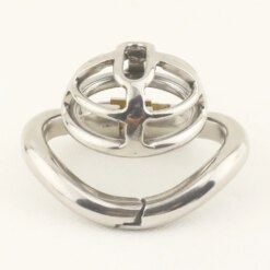 Gaiola De Castidade Super Pequena Aço Inoxidável Short Lock Cage