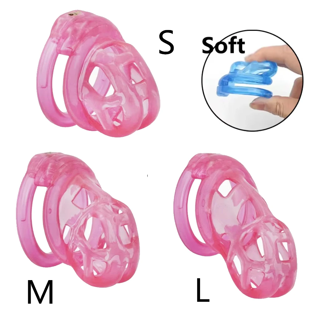 Gaiola de Castidade Macia 4 Anéis Soft Chastity Cage