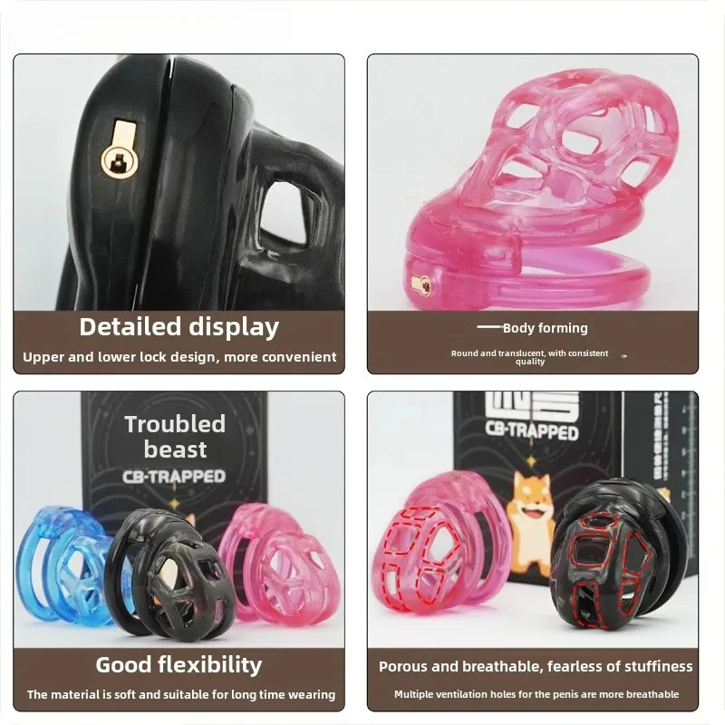 Gaiola de Castidade Macia 4 Anéis Soft Chastity Cage - Imagem 2