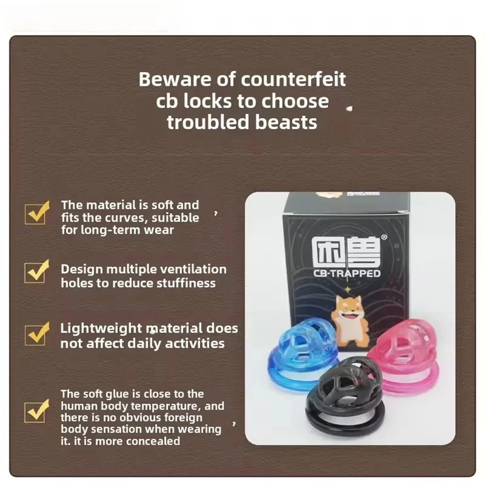 Gaiola de Castidade Macia 4 Anéis Soft Chastity Cage - Imagem 3