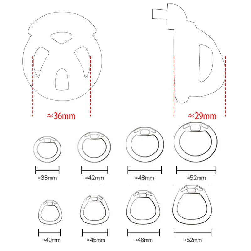 Mini Gaiola de Castidade Silicone Viper X Soft Chastity Cage - Imagem 4