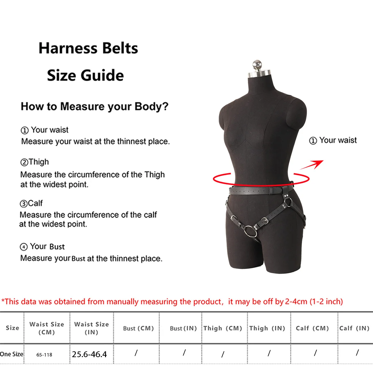 Cinta Strapon Harness Ajustável Couro Sintético Argola O-Ring - Imagem 4