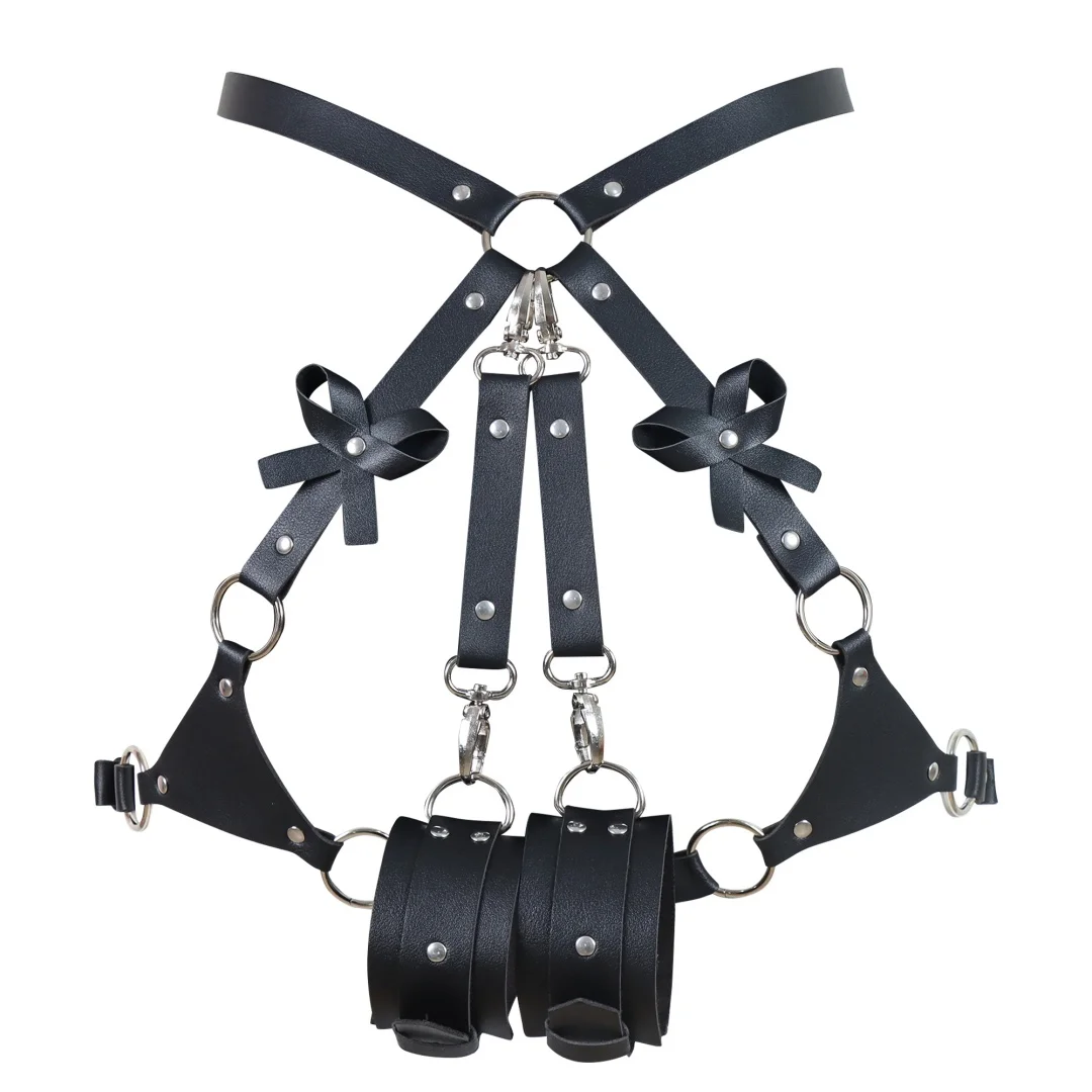 Punk leather thigh strap, Gothic belt, thigh garter strap, fashionable carnival accessory belt suitable for Halloween