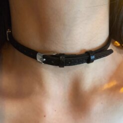 Alternative view of Colar Gótico Fivela Cinto de Couro Gothic Chocker
