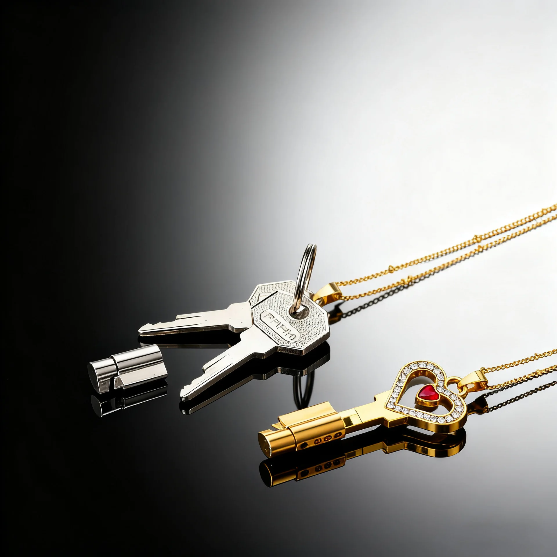 New Men's Metal Key Necklace Chastity Cage Accessory Fits All Cock Cages Integrated Locks Key Holder SM Sex Toys for Men 18+ 정조대