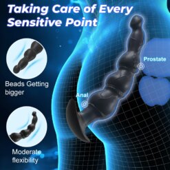 Alternative view of Plug Anal Beads Balls Silicone Dildo Training