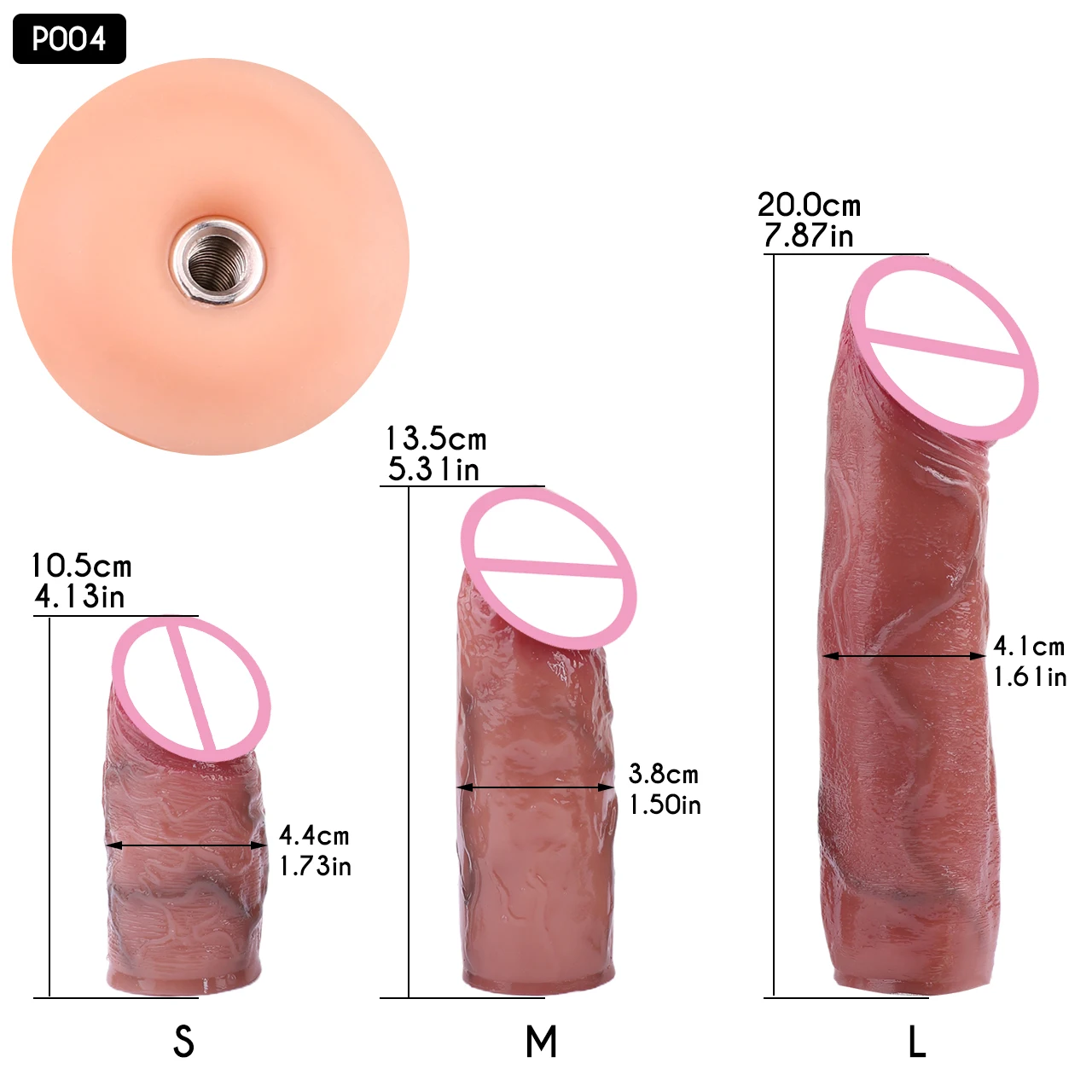 FRRK Inverted Chastity Cage With Large Realistic Dildo Urethral, Detachable Penis Catheter Accessories, BDSM Adult Fetish Toys - Imagem 3