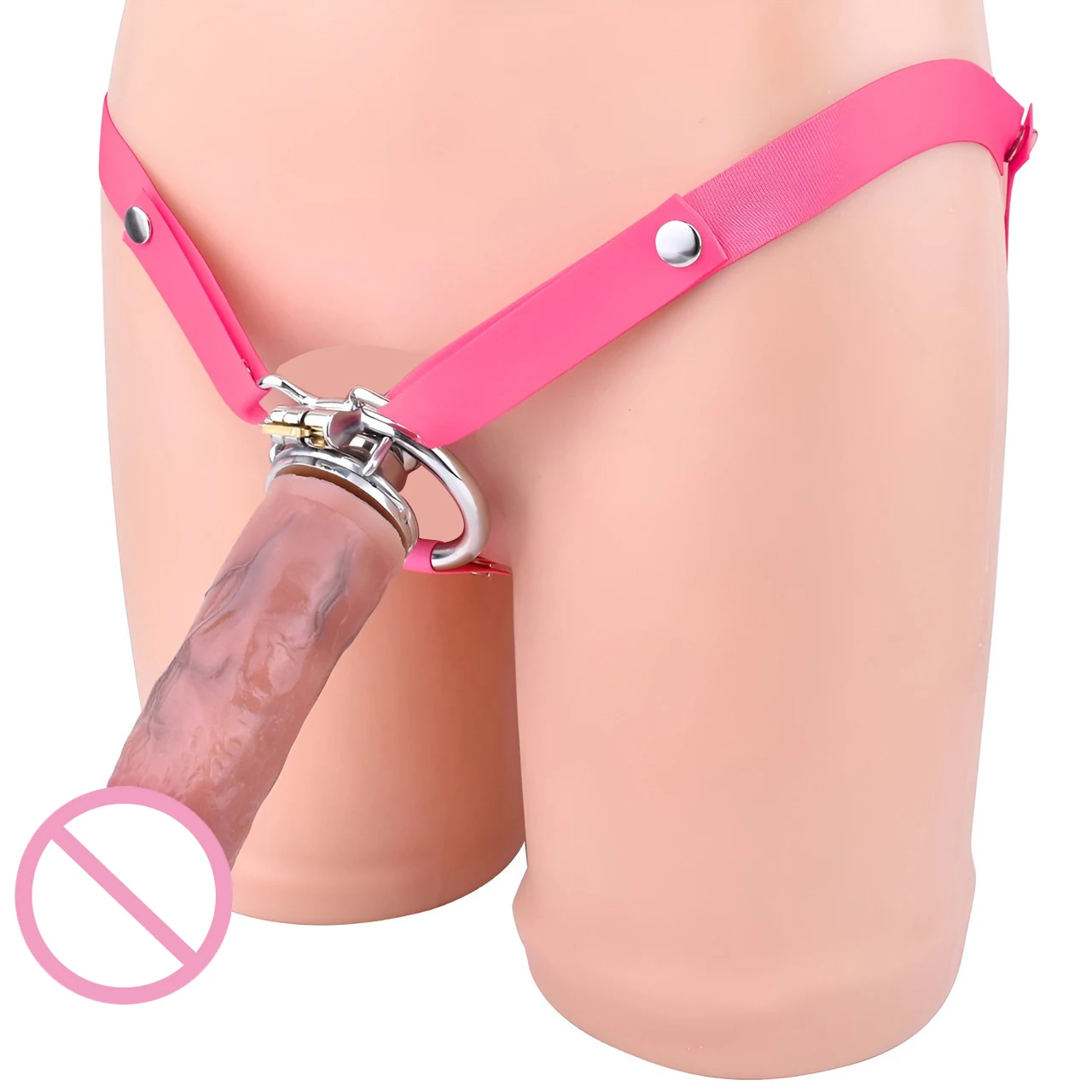 FRRK Inverted Chastity Cage With Large Realistic Dildo Urethral, Detachable Penis Catheter Accessories, BDSM Adult Fetish Toys FRRK Inverted Chastity Cage With Large Realistic Dildo Urethral, Detachable Penis Catheter Accessories, BDSM Adult Fetish Toys