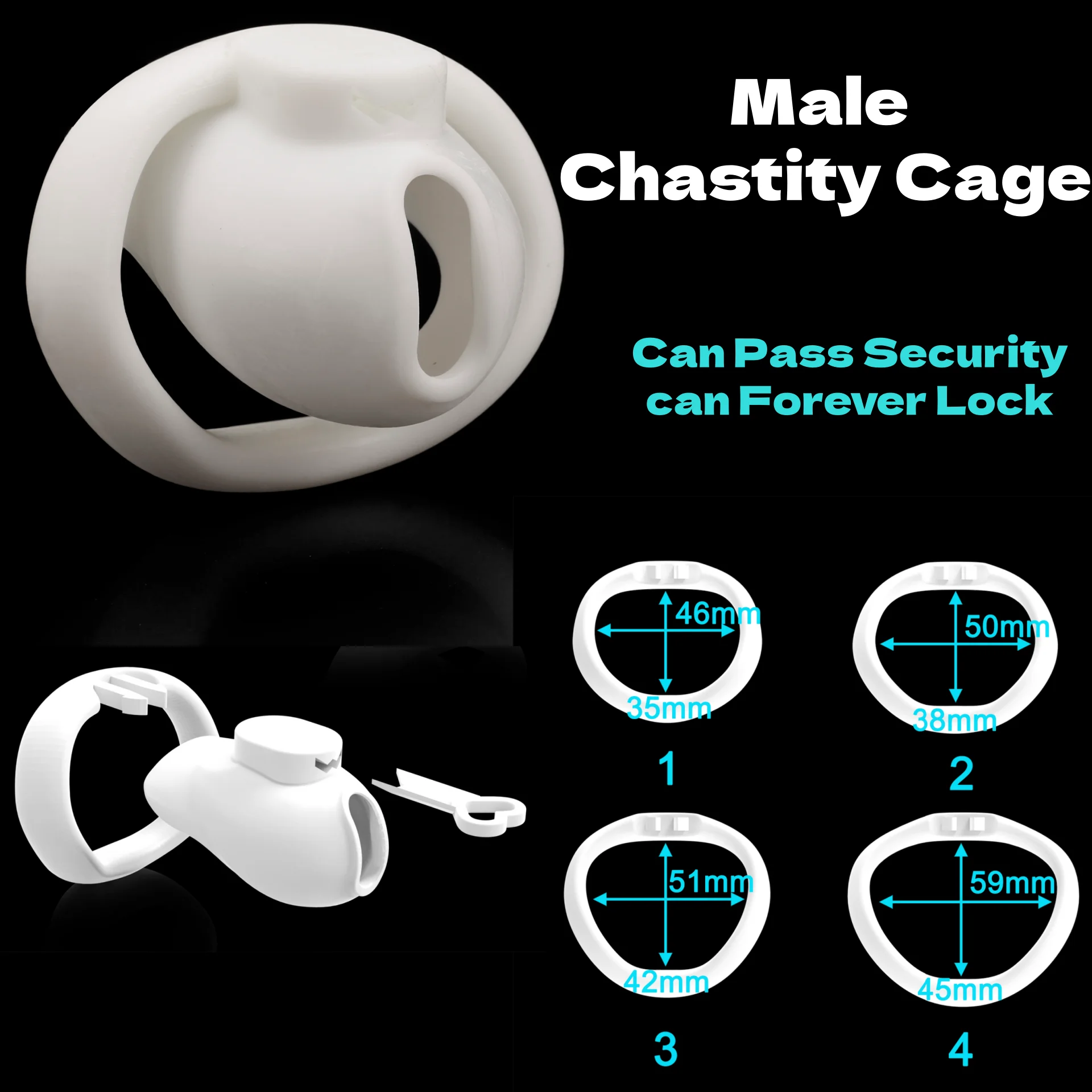 Resin Chastity Cage Four Clips Permanent Locking Male Penis CB Lock BDSM Sissy Training Abstinence Restraint Adult Sex Toy 18+ Resin Chastity Cage Four Clips Permanent Locking Male Penis CB Lock BDSM Sissy Training Abstinence Restraint Adult Sex Toy 18+