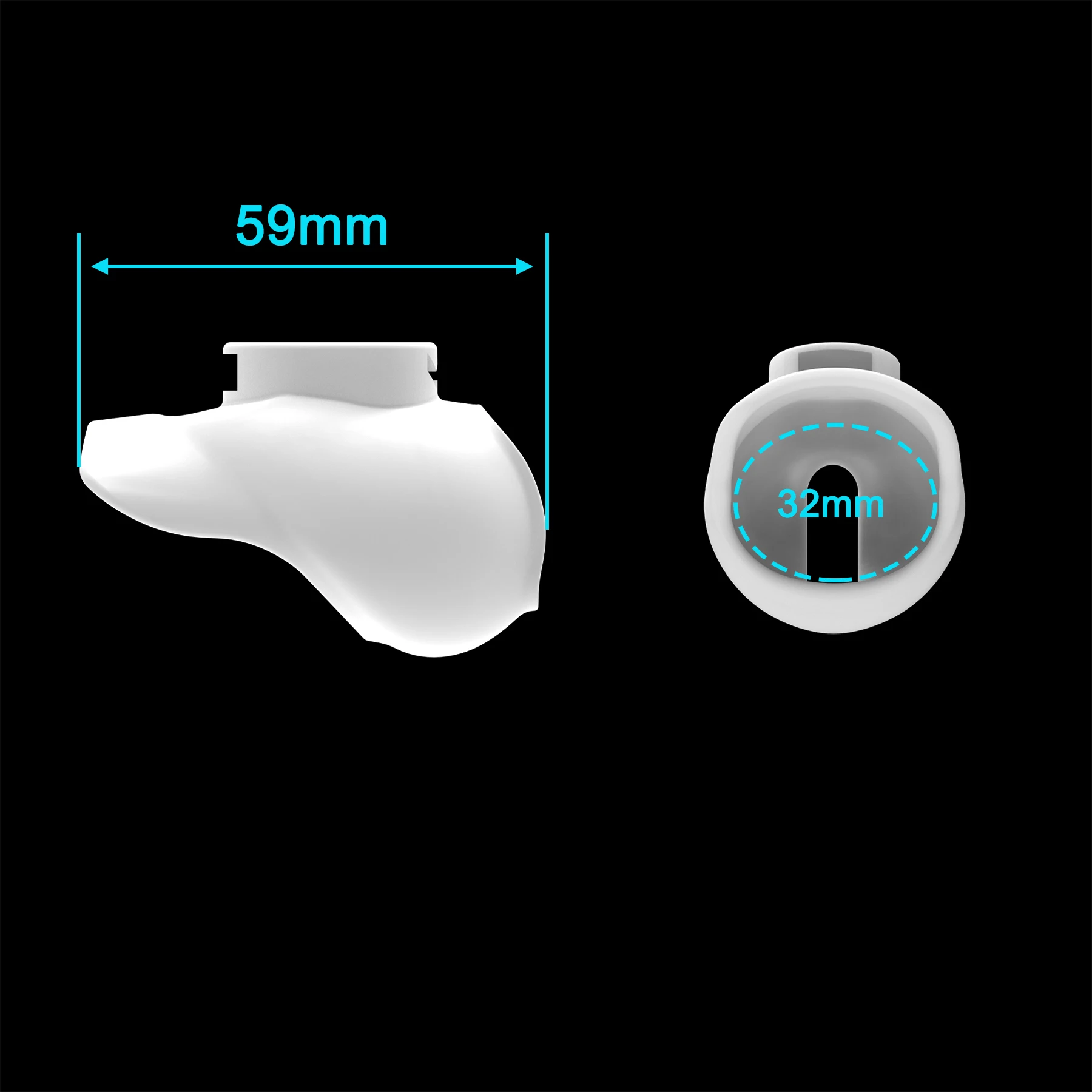 Resin Chastity Cage Four Clips Permanent Locking Male Penis CB Lock BDSM Sissy Training Abstinence Restraint Adult Sex Toy 18＋