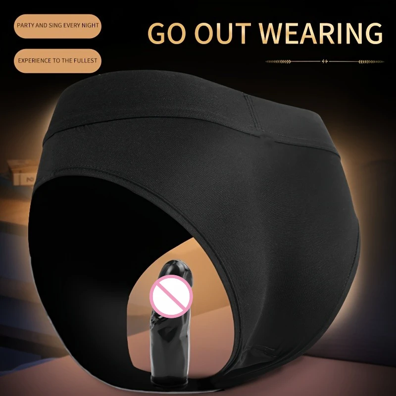 Wearable Elastic Pants Dildos Single/double Head Penis Detachable Realistic G-spot Vaginal and Anal Plug Pleasure Adult Sex Toys