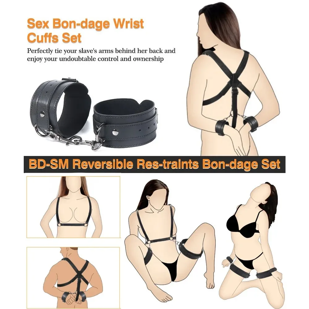 BDSM Breast Nipple To Thighs Bondage Restraints Set Anal Hook Arm Handcuffs Ankle Cuffs Detachable SM Adult Sex Toy Anal Plug BDSM Breast Nipple To Thighs Bondage Restraints Set Anal Hook Arm Handcuffs Ankle Cuffs Detachable SM Adult Sex Toy Anal Plug