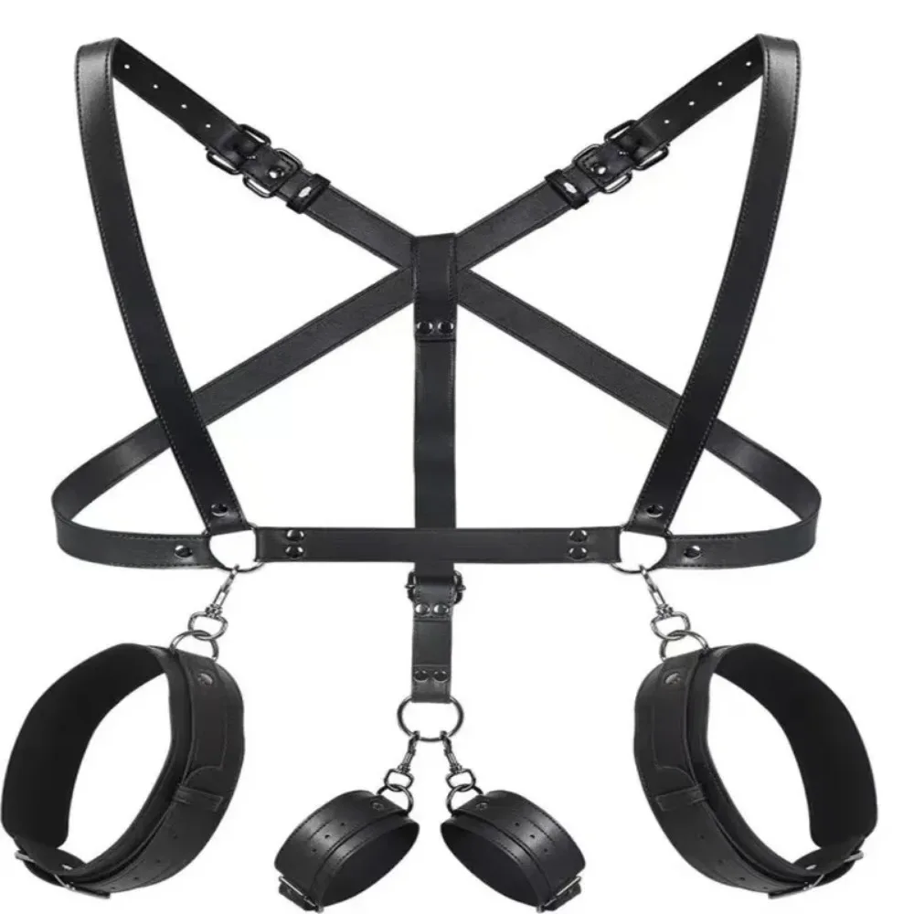 BDSM Breast Nipple To Thighs Bondage Restraints Set Anal Hook Arm Handcuffs Ankle Cuffs Detachable SM Adult Sex Toy Anal Plug BDSM Breast Nipple To Thighs Bondage Restraints Set Anal Hook Arm Handcuffs Ankle Cuffs Detachable SM Adult Sex Toy Anal Plug