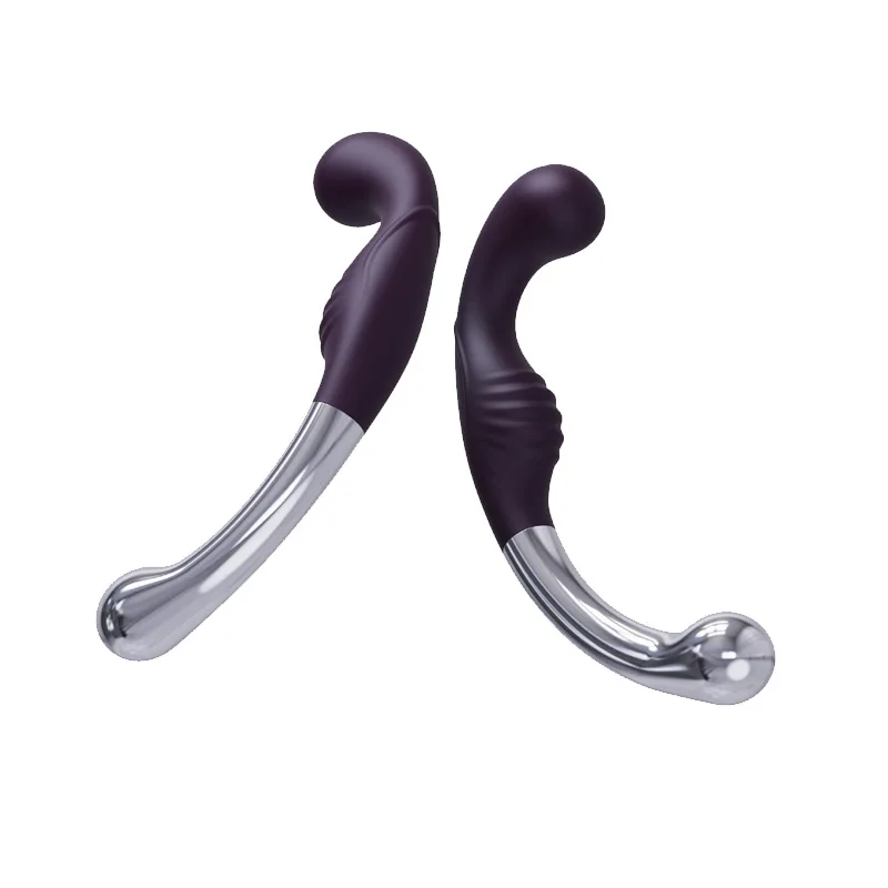 Soft Silicone Double Ended G Spot Wand Massage Stick Stainless Steel Penis P-Spot Stimulator Anal Plug Sex Toys for Women Men Soft Silicone Double Ended G Spot Wand Massage Stick Stainless Steel Penis P-Spot Stimulator Anal Plug Sex Toys for Women Men