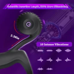 Motor e 10 modos de vibração do anel peniano Hélice