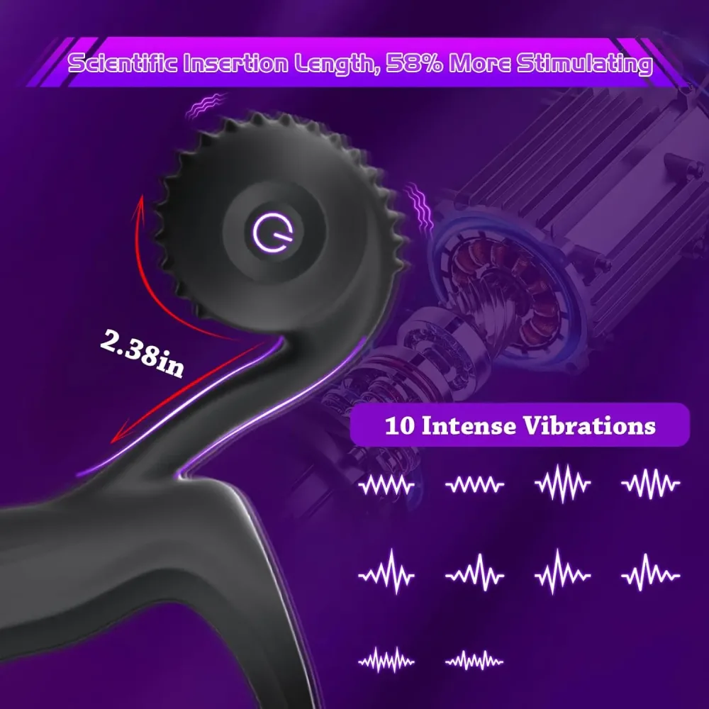 Motor e 10 modos de vibração do anel peniano Hélice