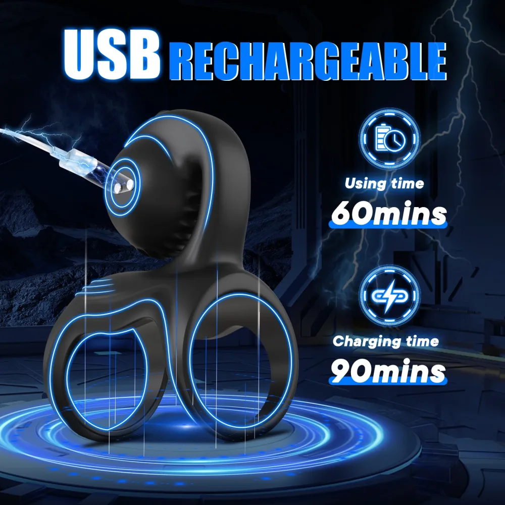 Anel peniano Hélice sendo recarregado por USB