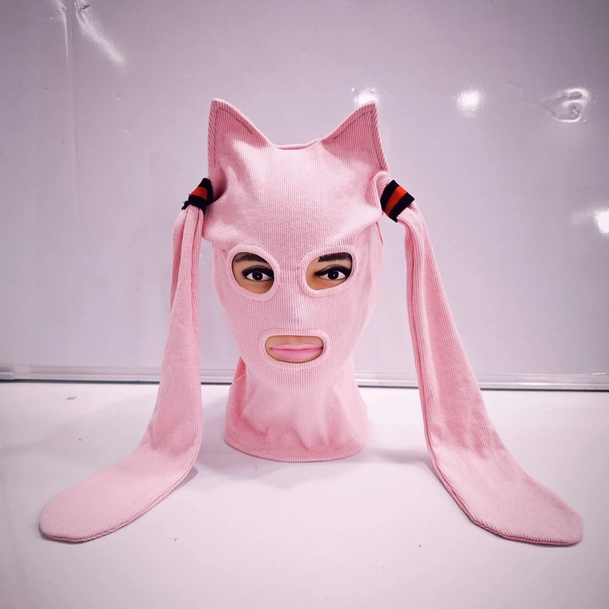 Funny Anime Cat Ear Knitted Face Mask Cosplay Cute Knitted Hats Halloween Party Costumes Accessory Funny Full Face Helmet Funny Anime Cat Ear Knitted Face Mask Cosplay Cute Knitted Hats Halloween Party Costumes Accessory Funny Full Face Helmet