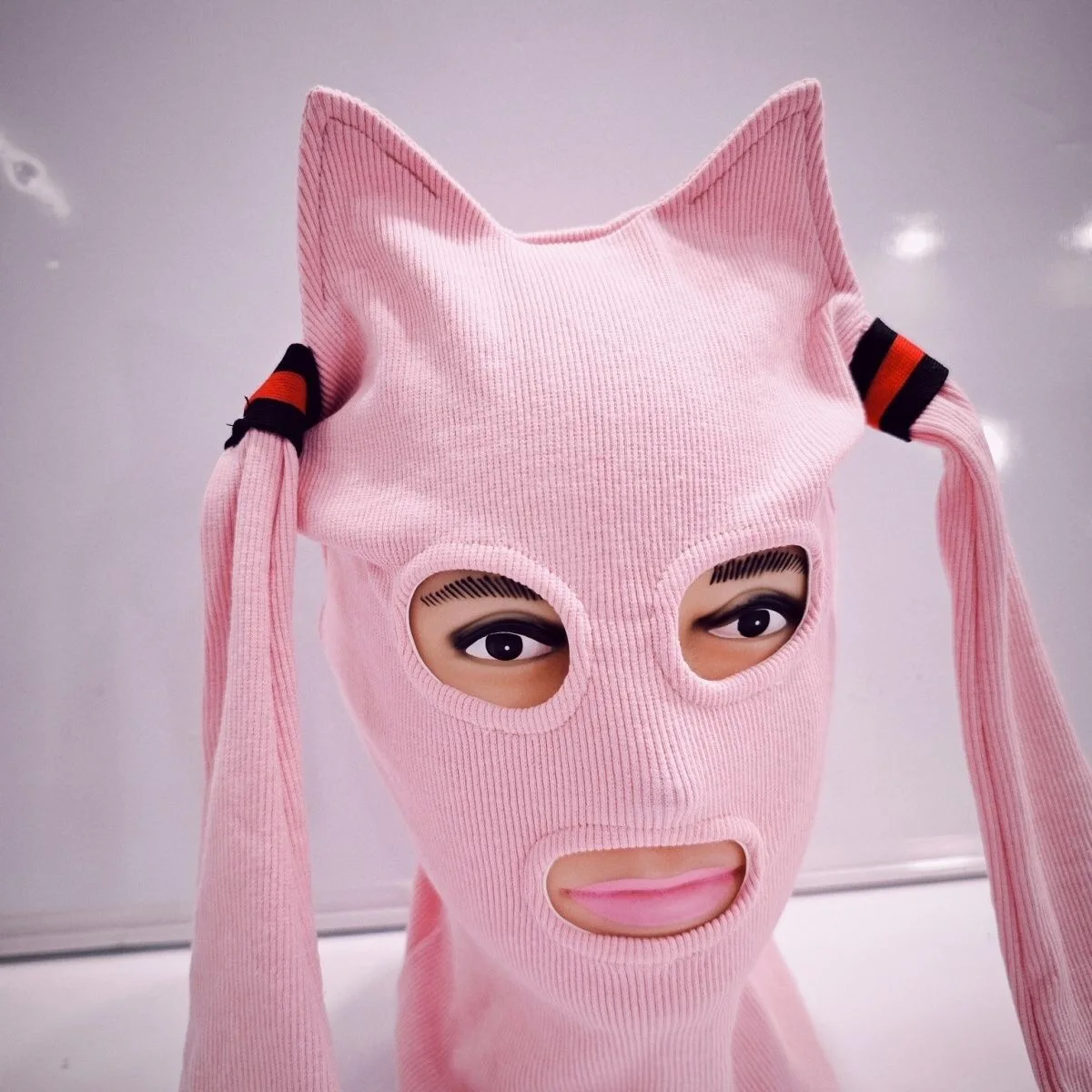 Funny Anime Cat Ear Knitted Face Mask Cosplay Cute Knitted Hats Halloween Party Costumes Accessory Funny Full Face Helmet Funny Anime Cat Ear Knitted Face Mask Cosplay Cute Knitted Hats Halloween Party Costumes Accessory Funny Full Face Helmet