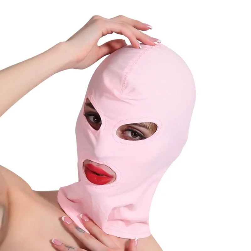 M/L Light Pink Elasticity Balaclava Cap Unisex Full Face Standard Seamless Hoods for Cosplay Party Hat Tactical Face Mask Games M/L Light Pink Elasticity Balaclava Cap Unisex Full Face Standard Seamless Hoods for Cosplay Party Hat Tactical Face Mask Games