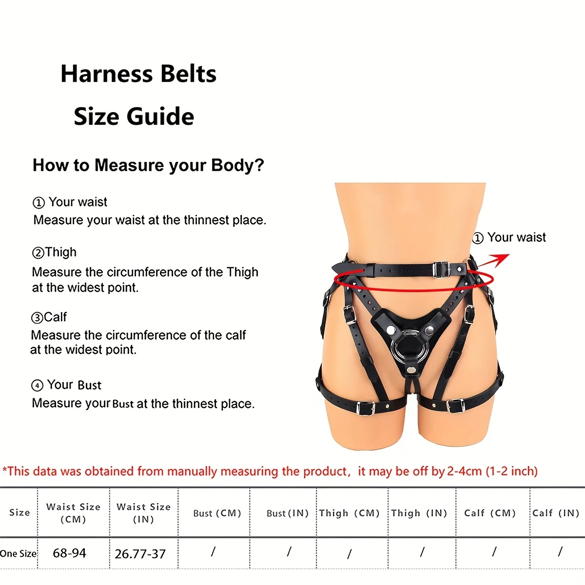 Arnês em Couro Vegano Ajustável Strap Harness - Imagem 6