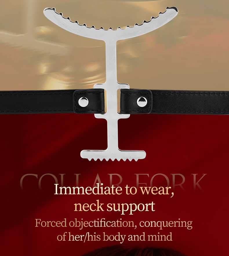 Metal Neck Bound Collar, Neck restriction toys, BDSM Bondage Gear Accessories, sex toys, adult pleasure, sexual wellness Metal Neck Bound Collar, Neck restriction toys, BDSM Bondage Gear Accessories, sex toys, adult pleasure, sexual wellness