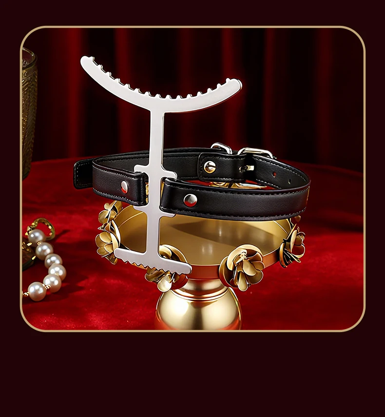 Metal Neck Bound Collar, Neck restriction toys, BDSM Bondage Gear Accessories, sex toys, adult pleasure, sexual wellness Metal Neck Bound Collar, Neck restriction toys, BDSM Bondage Gear Accessories, sex toys, adult pleasure, sexual wellness