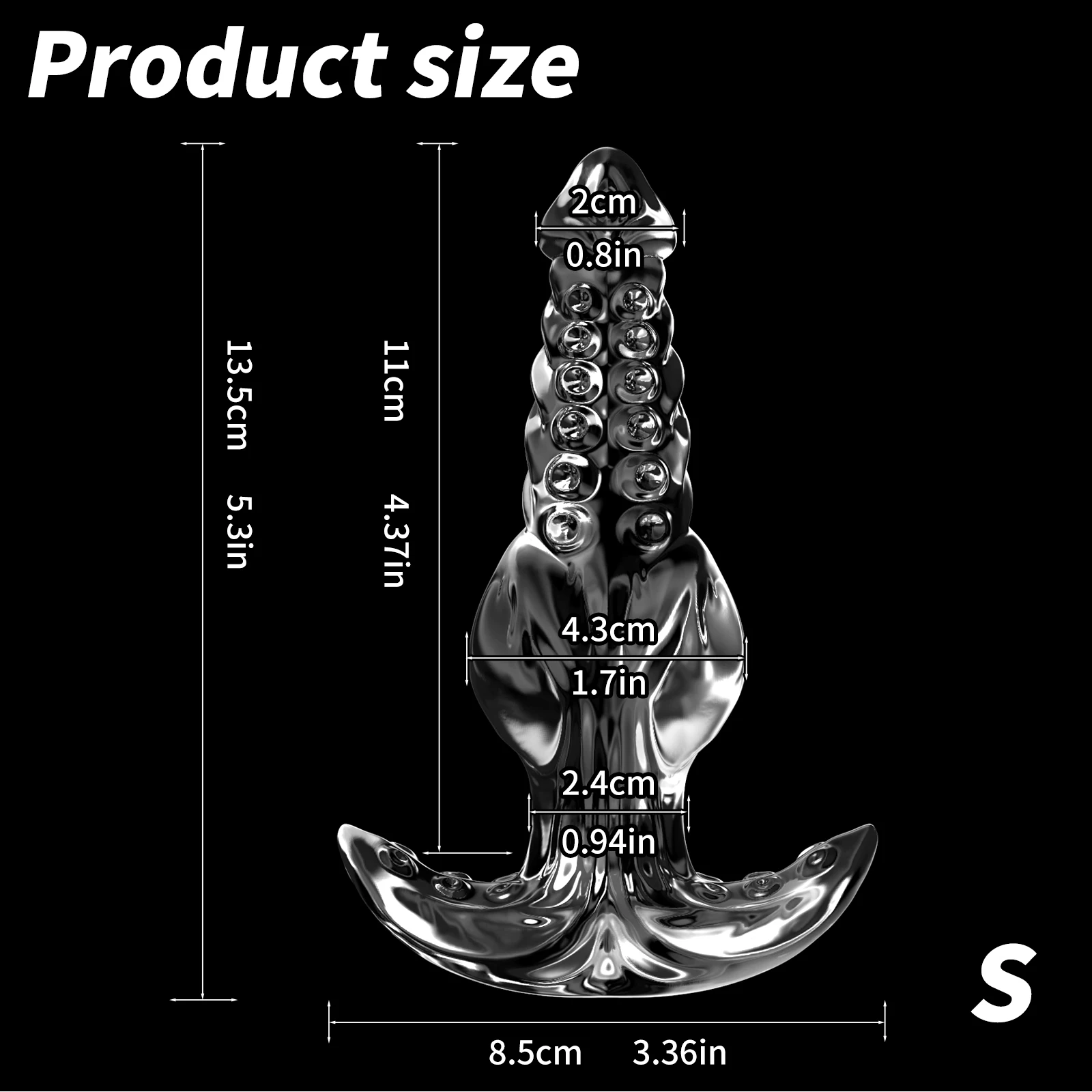 Butt Plug Anal Transparente Dilatador Estimulador de Próstata - Imagem 6