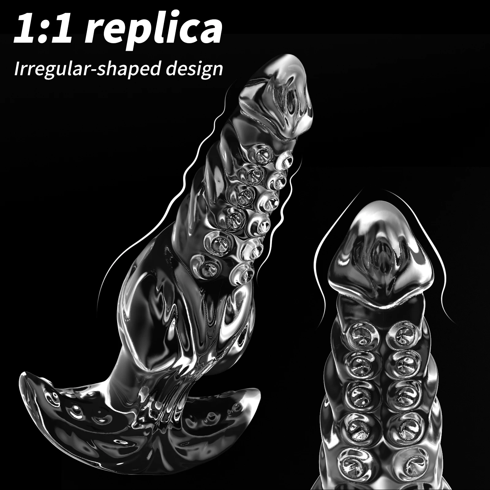 Transparent Anal Plug Male and Female Expansion Masturbator massage Sensual Beads Adult Sex Toys For Women Men Gay Vaginal plug Transparent Anal Plug Male and Female Expansion Masturbator massage Sensual Beads Adult Sex Toys For Women Men Gay Vaginal plug