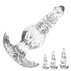 Alternative view of Butt Plug Anal Transparente Dilatador Estimulador de Próstata