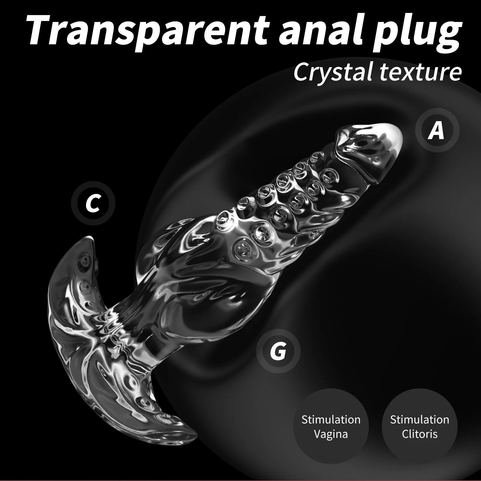 Transparent Anal Plug Male and Female Expansion Masturbator massage Sensual Beads Adult Sex Toys For Women Men Gay Vaginal plug Transparent Anal Plug Male and Female Expansion Masturbator massage Sensual Beads Adult Sex Toys For Women Men Gay Vaginal plug