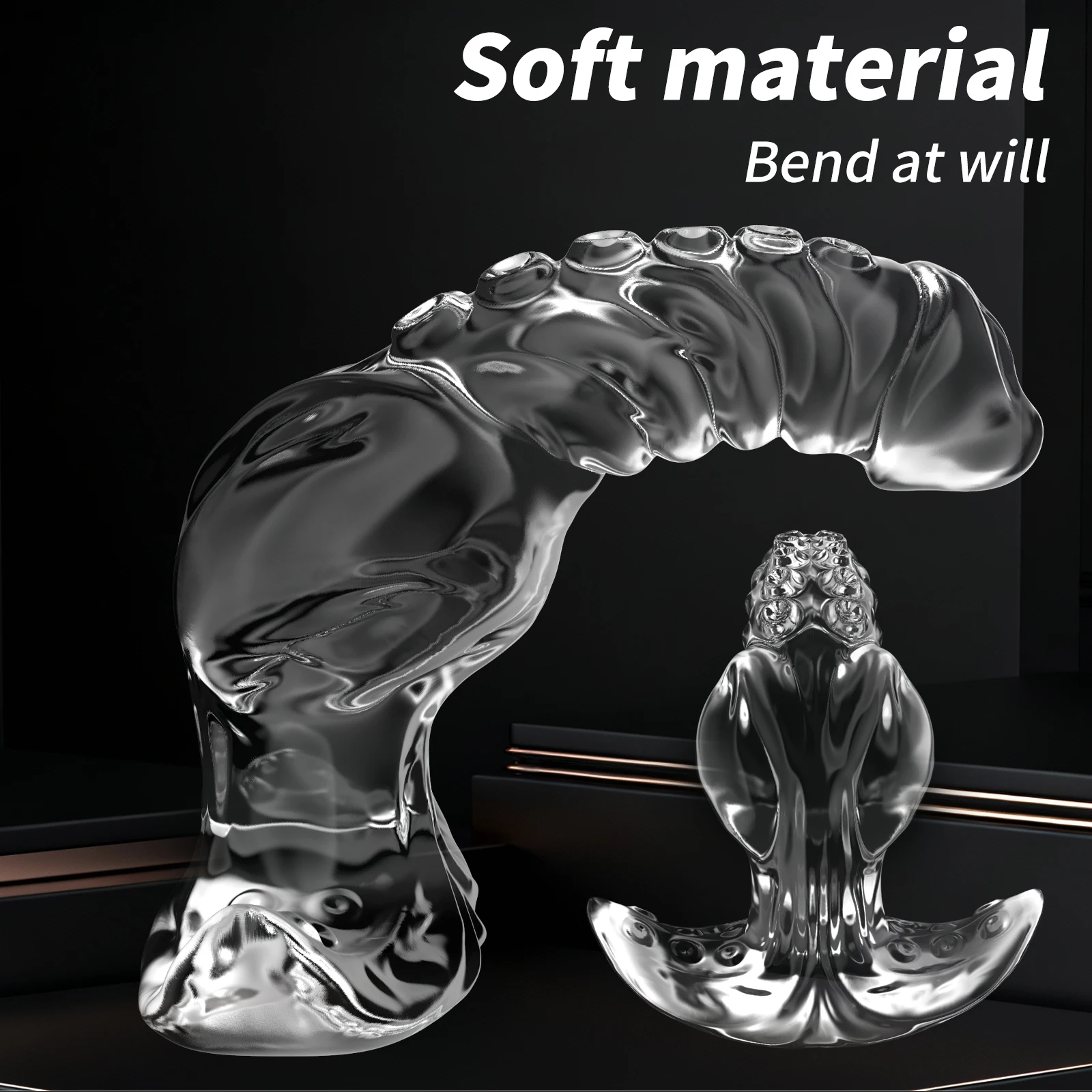 Transparent Anal Plug Male and Female Expansion Masturbator massage Sensual Beads Adult Sex Toys For Women Men Gay Vaginal plug Transparent Anal Plug Male and Female Expansion Masturbator massage Sensual Beads Adult Sex Toys For Women Men Gay Vaginal plug